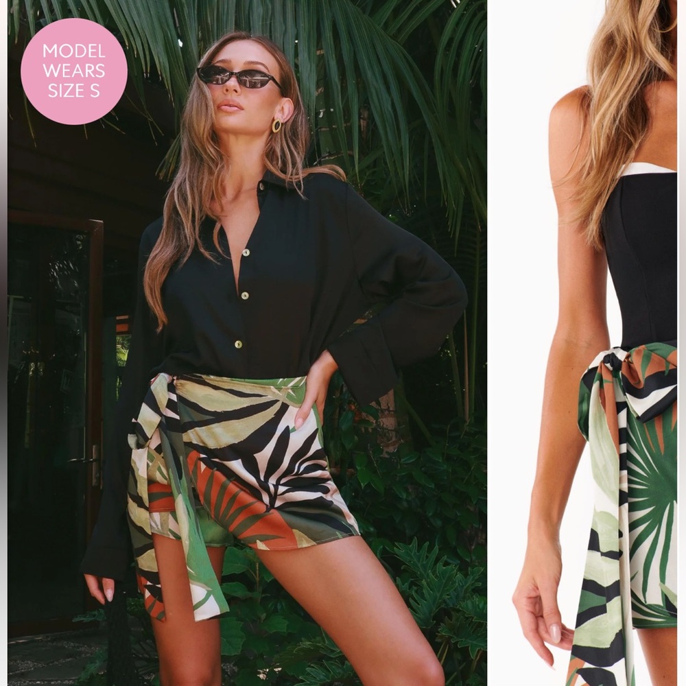 Show me your mumu Iva bow skirt